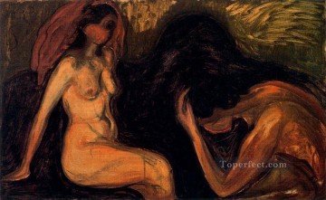Edvard Munch Painting - hombre y mujer 1898 Edvard Munch